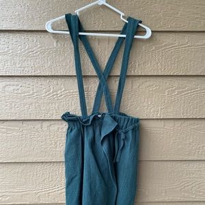 Zara Girls green overall skirts size 13/14